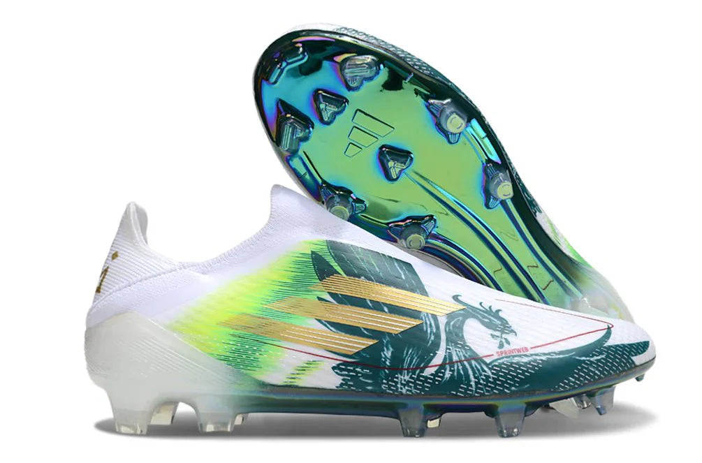 F50 Elite FG sem atacadores Salah Branco/Verde