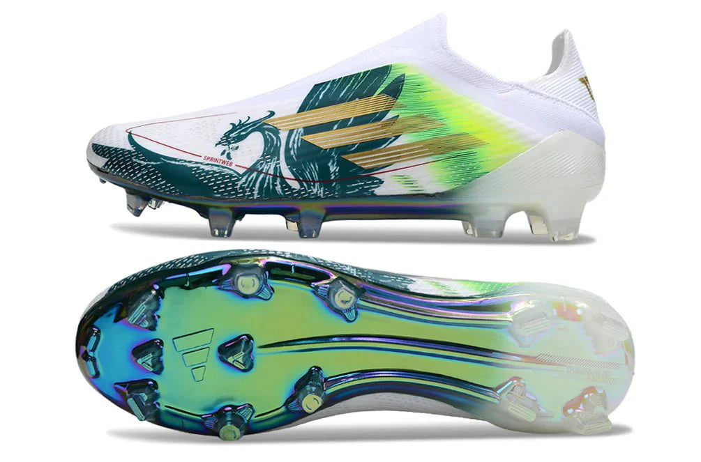 F50 Elite FG sem atacadores Salah Branco/Verde