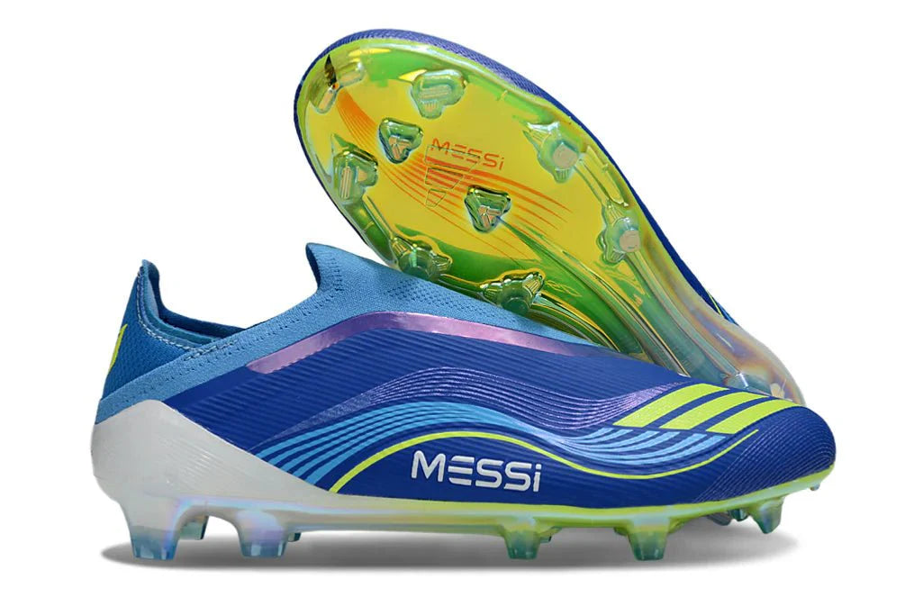 F50 Elite FG sem atacadores Azul Real/Amarelo Solar Messi