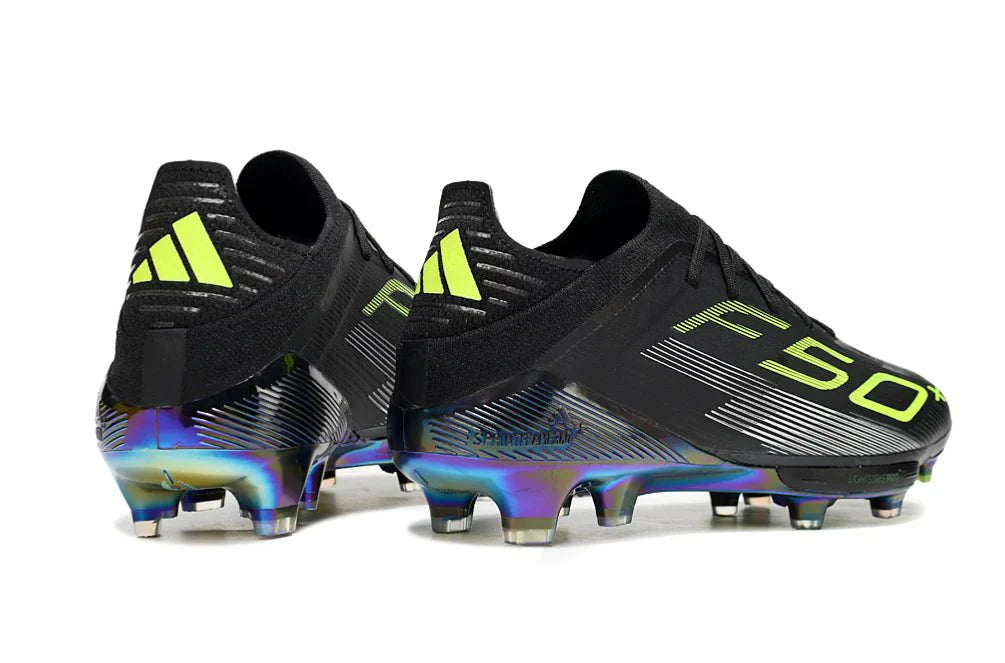 F50+ Elite FG com atacadores Preto/Limão Translúcido
