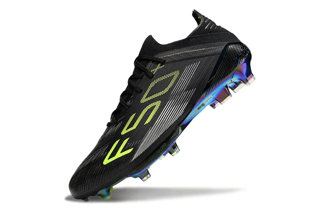 F50+ Elite FG com atacadores Preto/Limão Translúcido