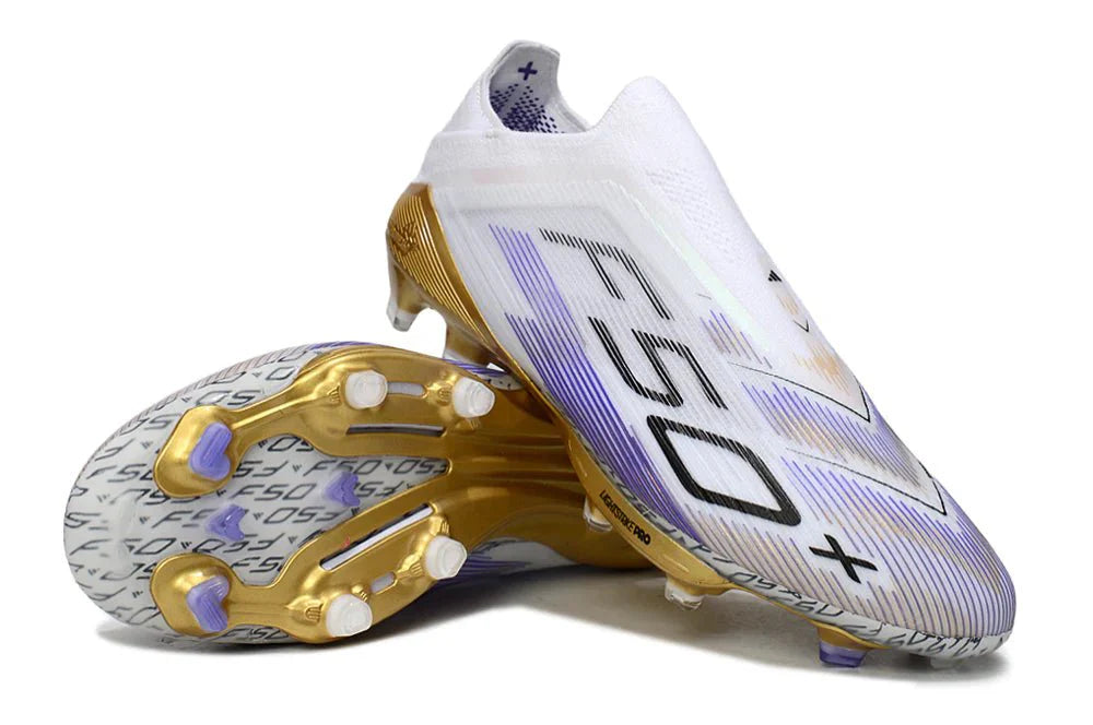 F50+ Elite FG sem atacadores Branco/Dourado