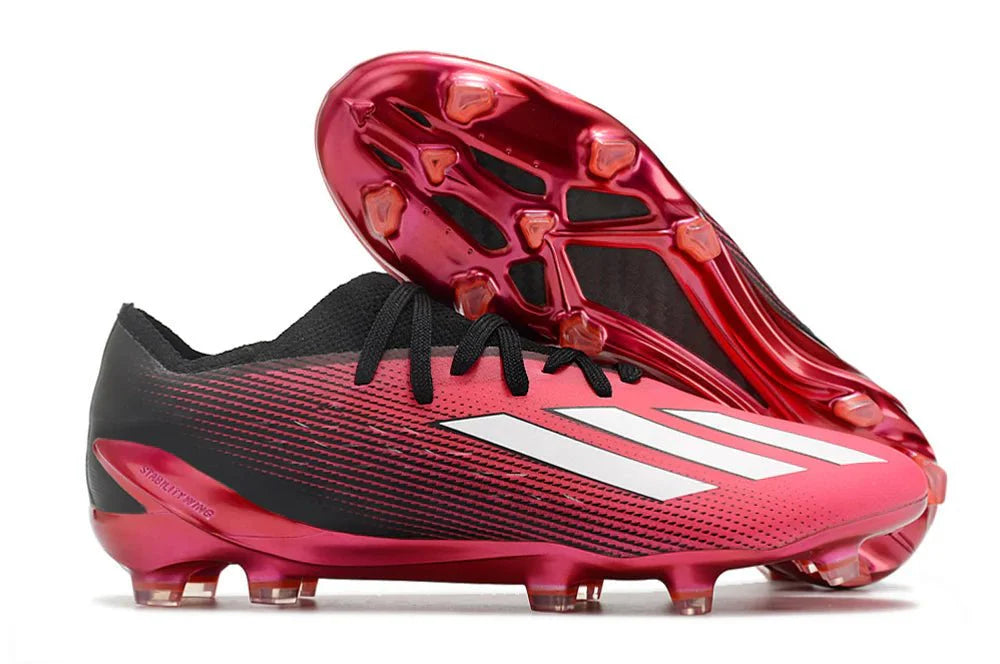 X Speedportal Elite FG com atacadores Rosa/Preto "Pack Domina o Teu Futebol"