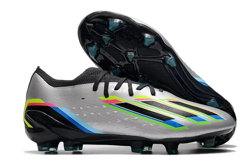 X Speedportal Elite FG com atacadores Prateado Metálico/Preto