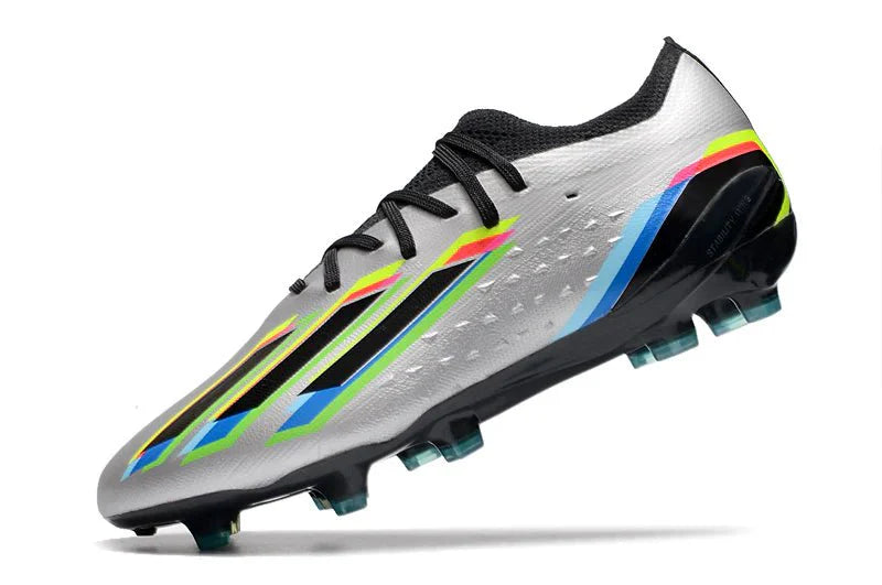 X Speedportal Elite FG com atacadores Prateado Metálico/Preto