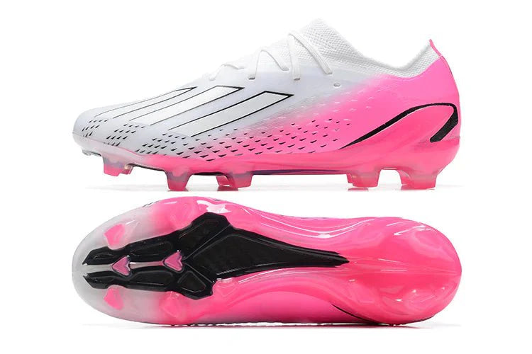 X Speedportal Elite FG com atacadores Branco/Rosa Choque