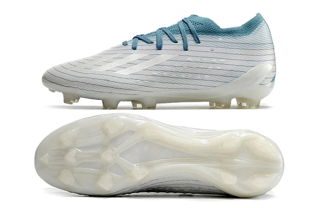 X Speedportal Elite FG com atacadores Branco/Azul Pack Sustentabilidade Parley