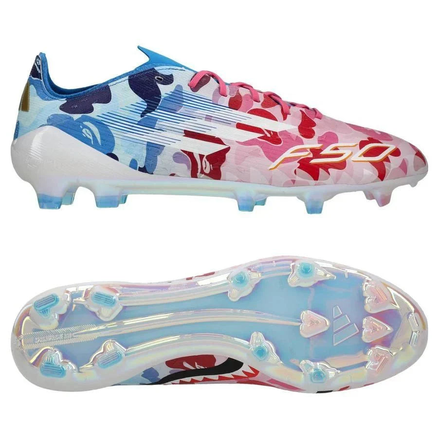 F50 Elite FG com atacadores Vermelho/Azul Bape
