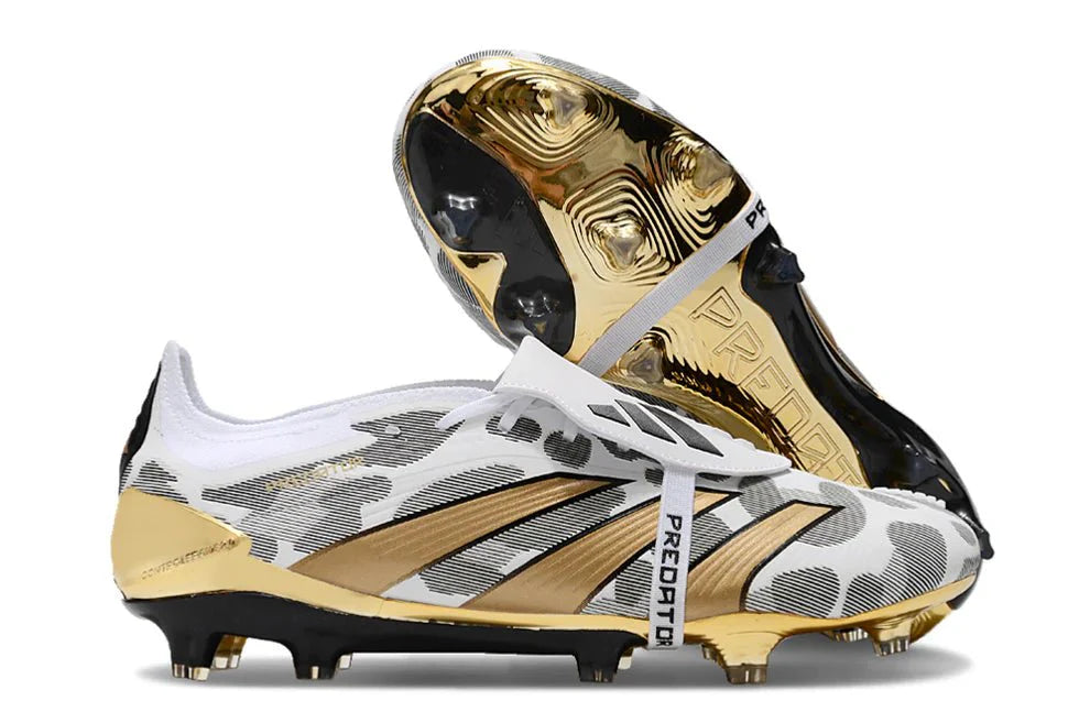 Predator Elite FT FG Dourado/Branco 'Pacote Jogador'