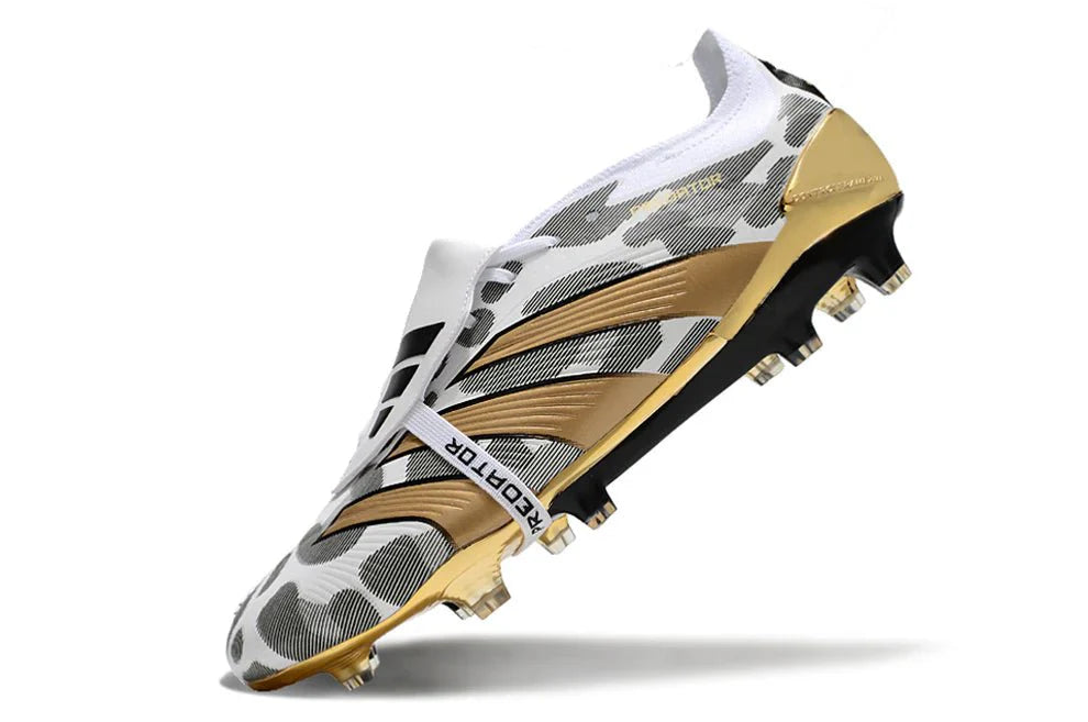 Predator Elite FT FG Dourado/Branco 'Pacote Jogador'