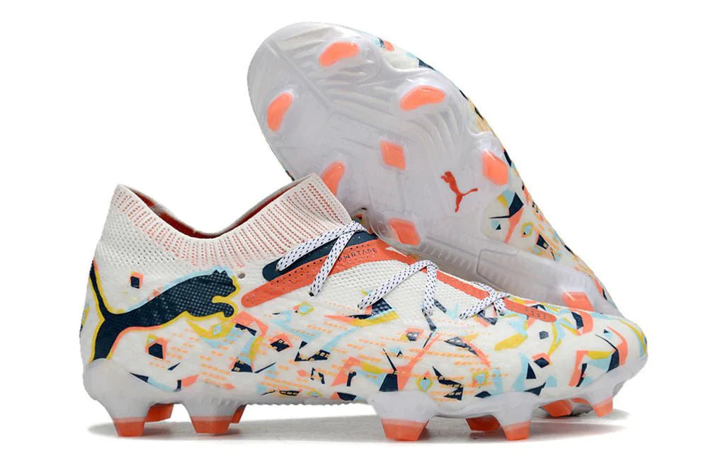 Future VII Ultimate Elite FG Branco/Laranja Criatividade