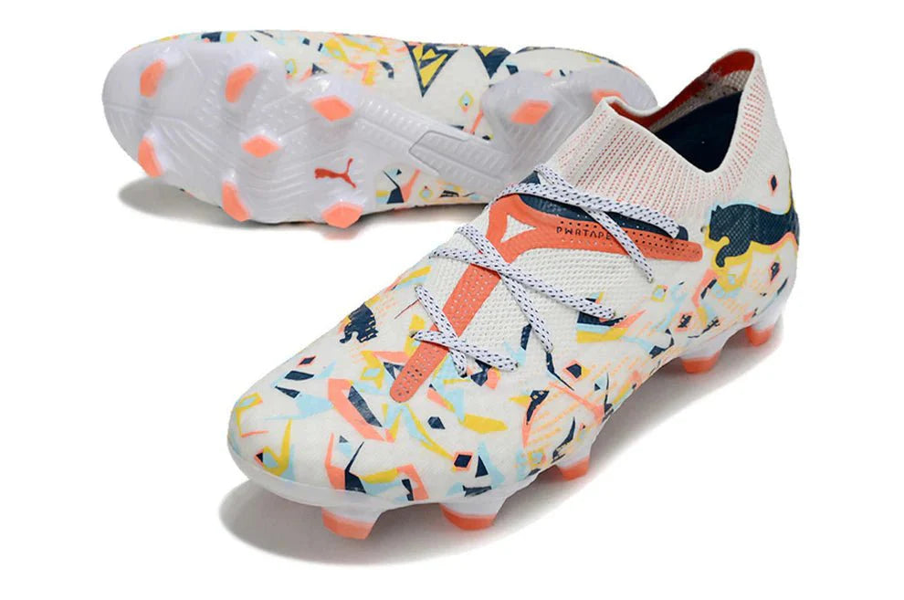 Future VII Ultimate Elite FG Branco/Laranja Criatividade