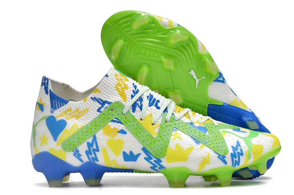 Future Ultimate Elite FG/AG Branco/Verde Neymar Jr Instituto