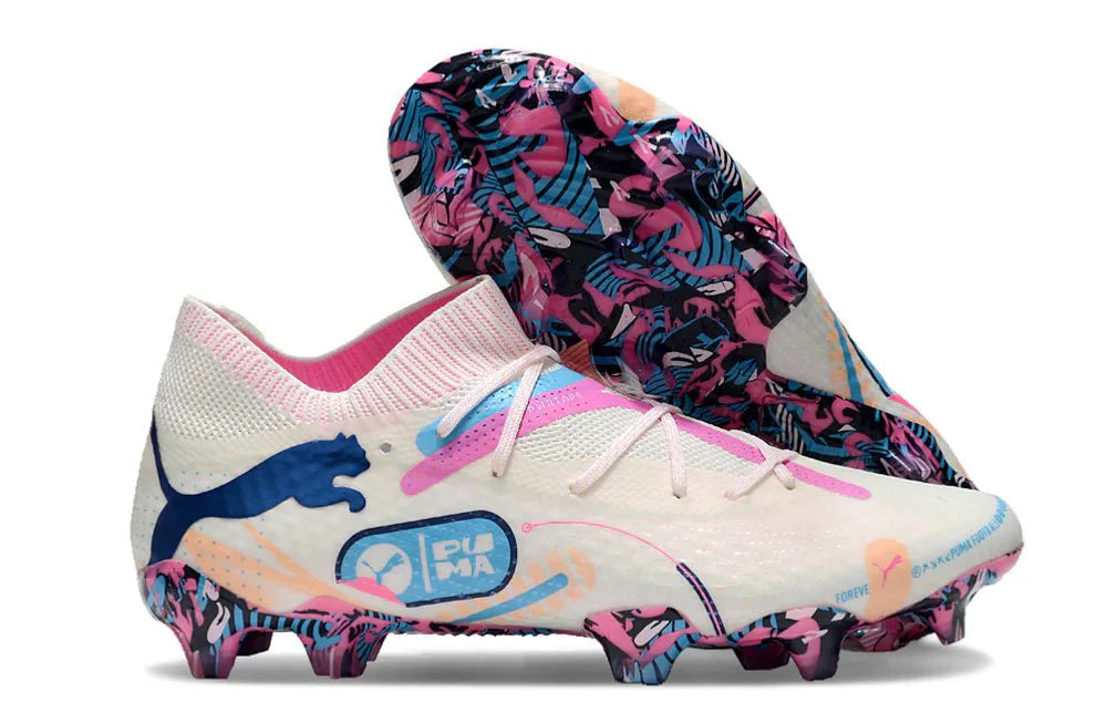 Future VII Ultimate Elite FG/AG Branco/Azul Luminoso Aumentar Volume