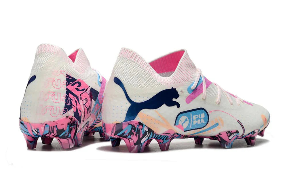 Future VII Ultimate Elite FG/AG Branco/Azul Luminoso Aumentar Volume