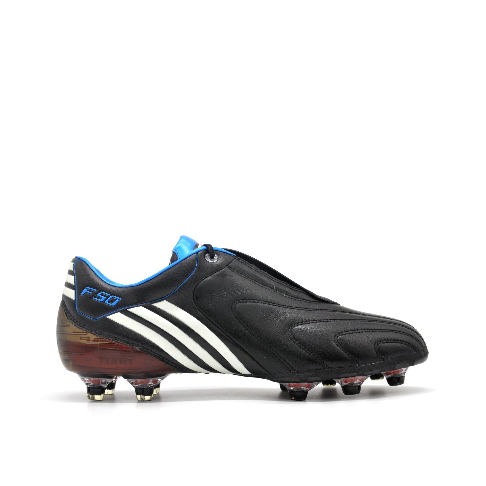 F50i Tunit Leather Preto/Ciano