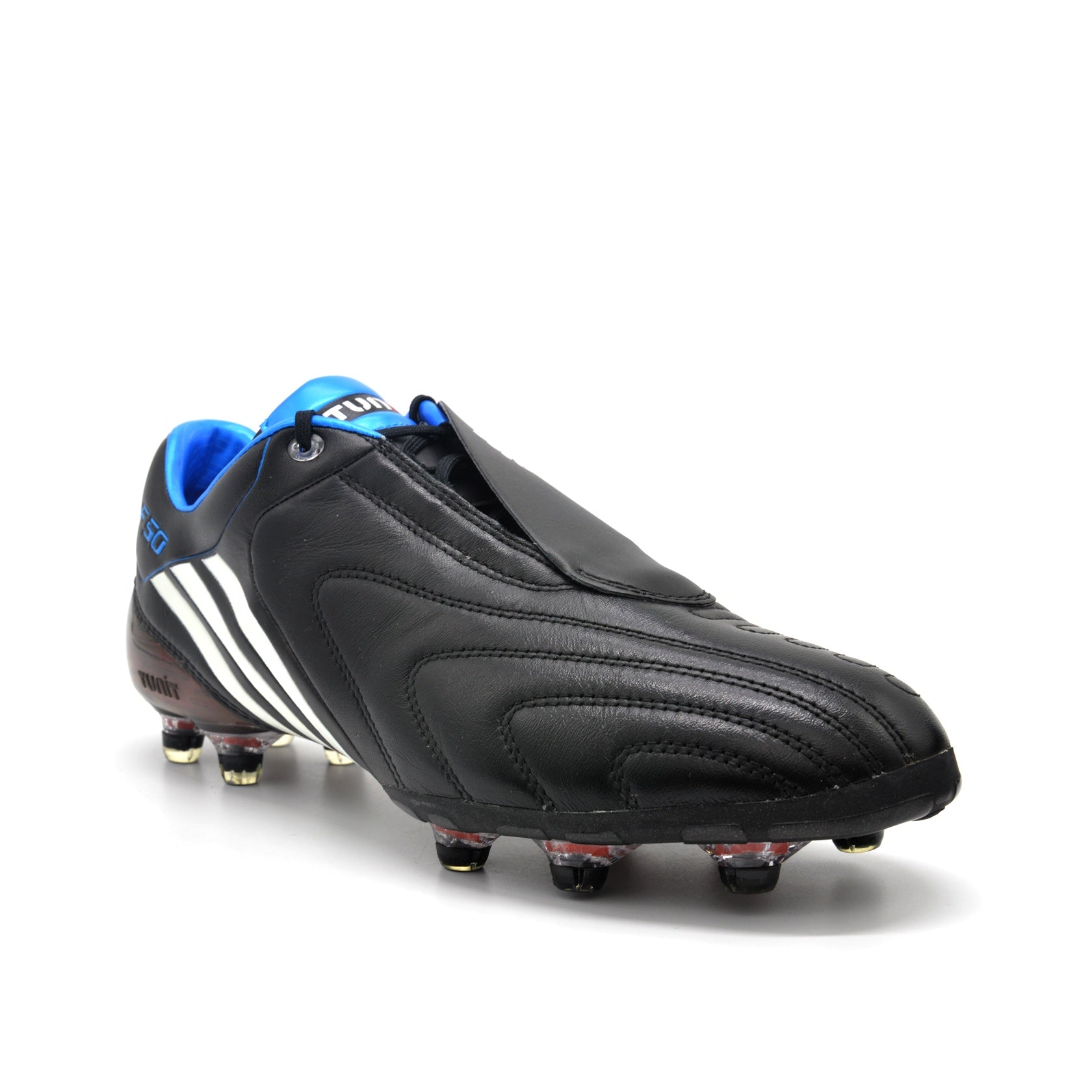 F50i Tunit Leather Preto/Ciano