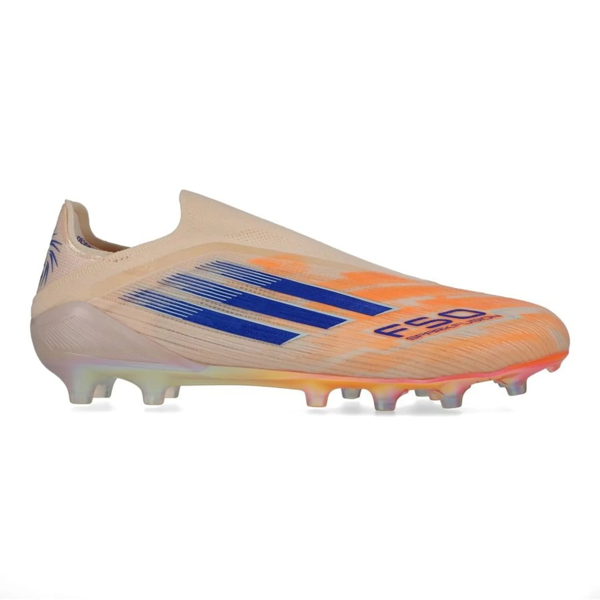 F50 Sparkfusion Elite FG Sem Cordões Coral Blaze