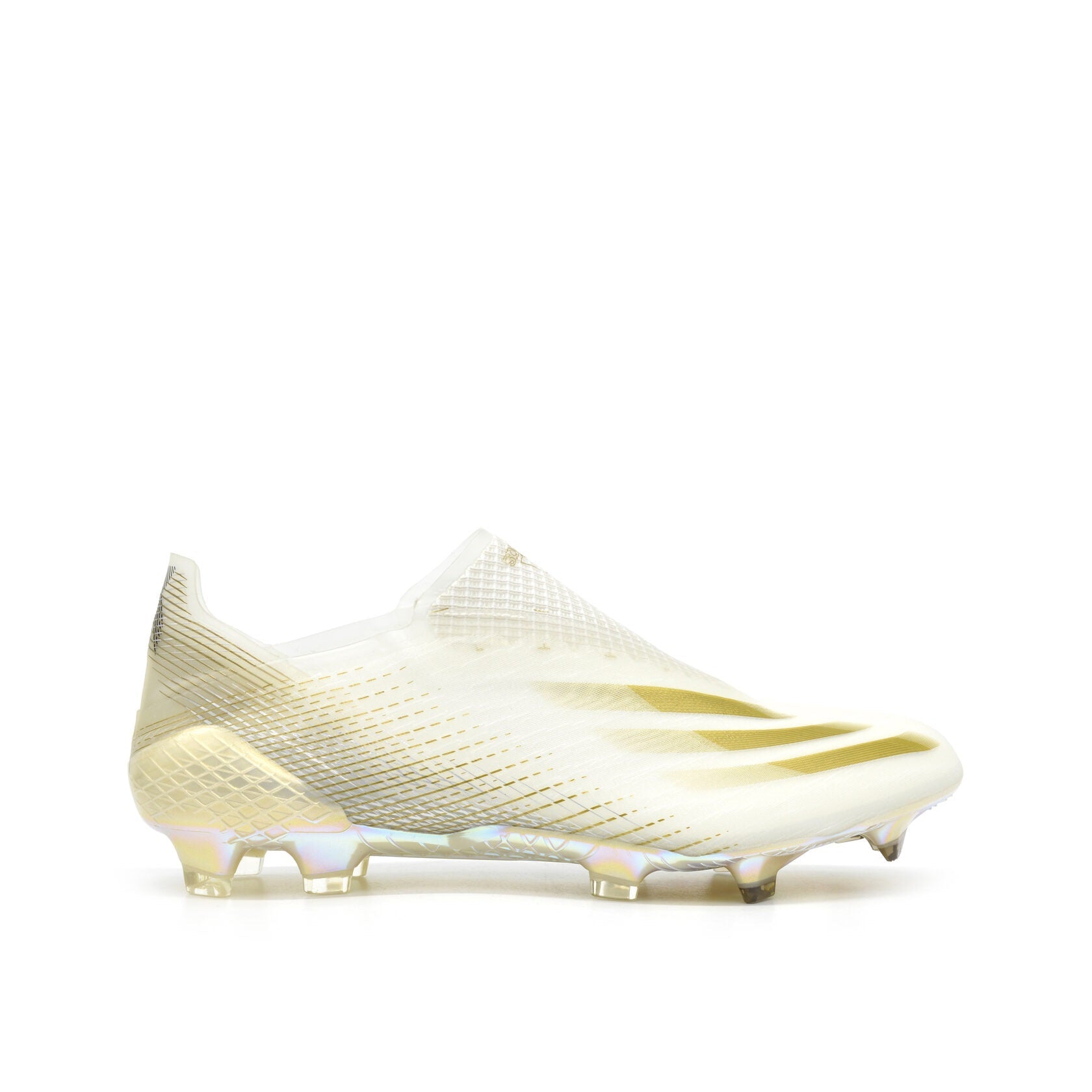 X Ghosted+ Sem Atacadores FG Branco Dourado Metálico