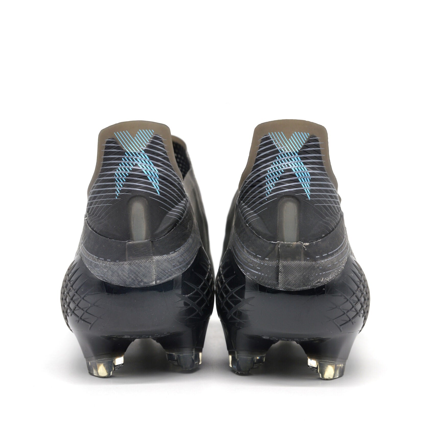 X Ghosted+ Sem Atacadores FG Core Preto/Ciano Sinal Pacote Superstealth