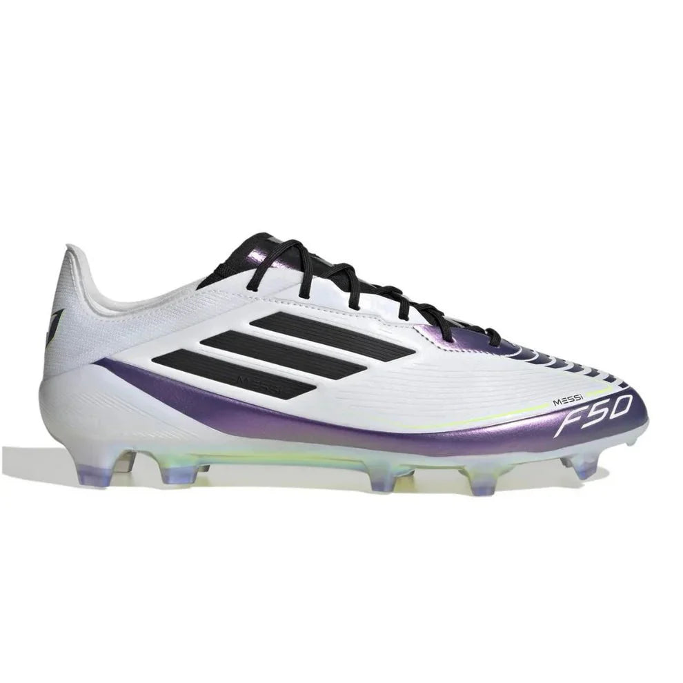 F50 Elite FG Messi Branco/Roxo