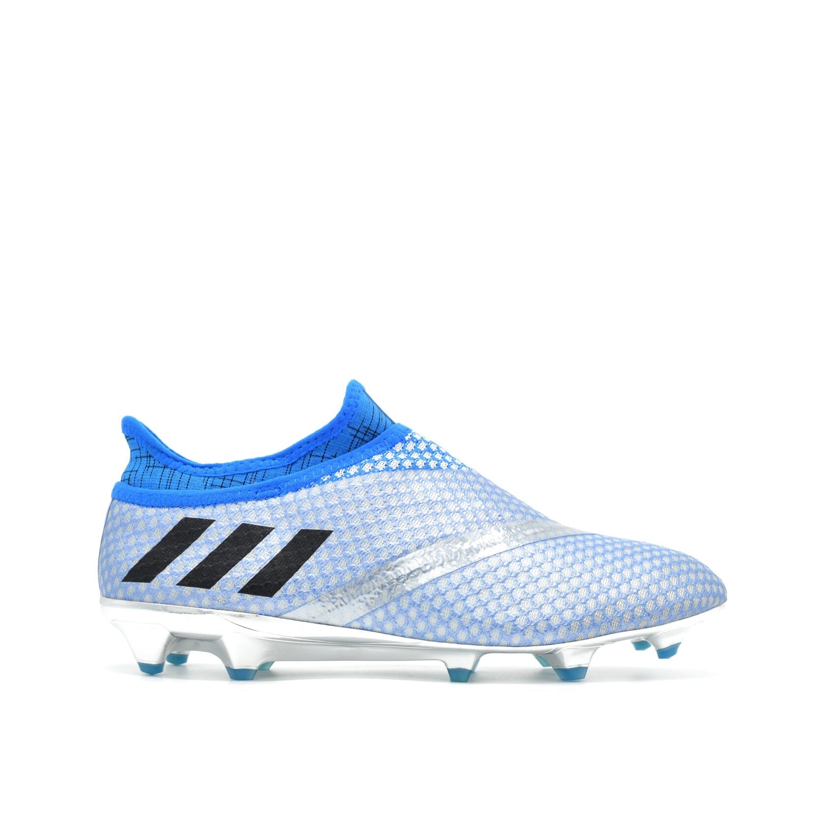 16+ PureAgility FG/AG Mercury Silver Metálico/Azul Messi