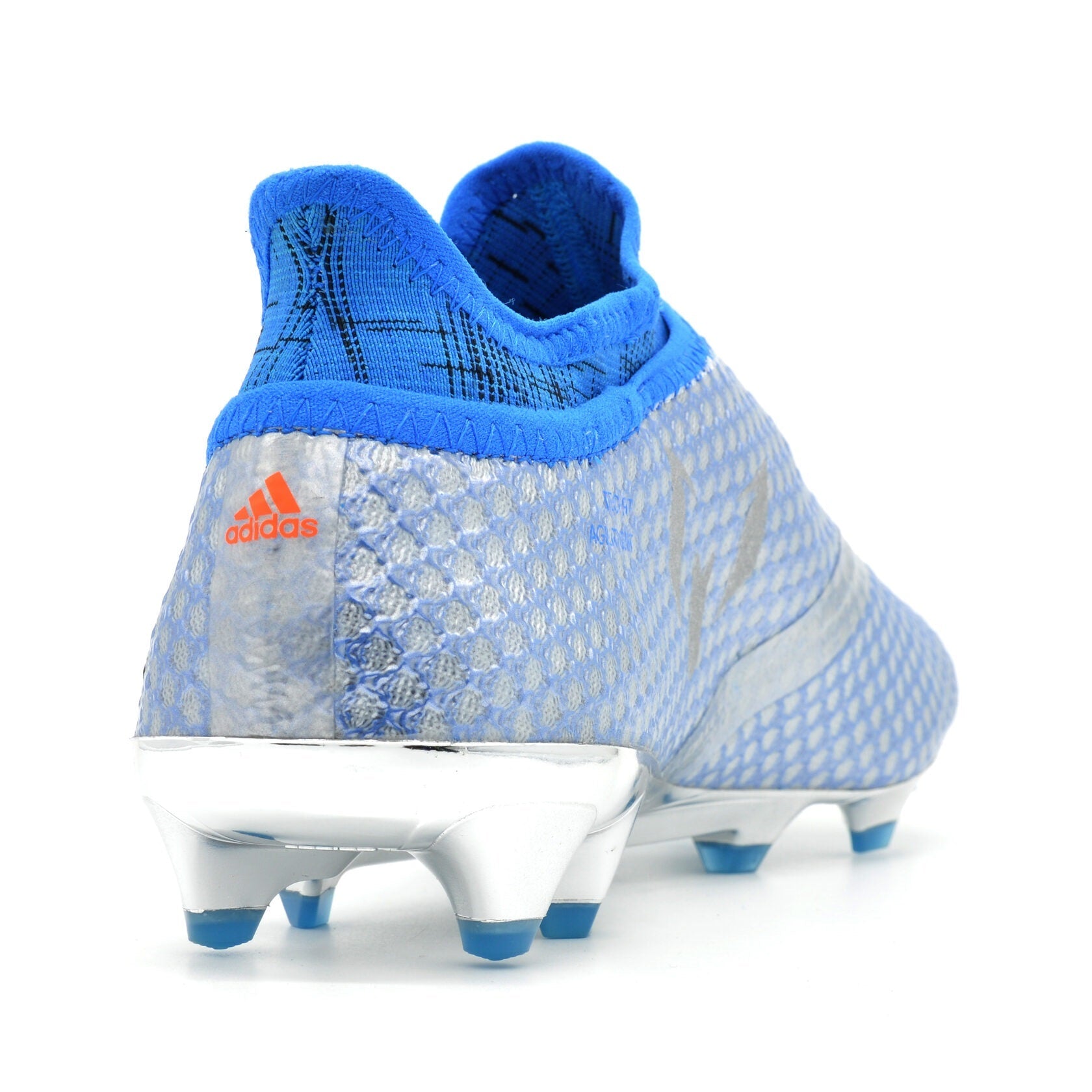 16+ PureAgility FG/AG Mercury Silver Metálico/Azul Messi
