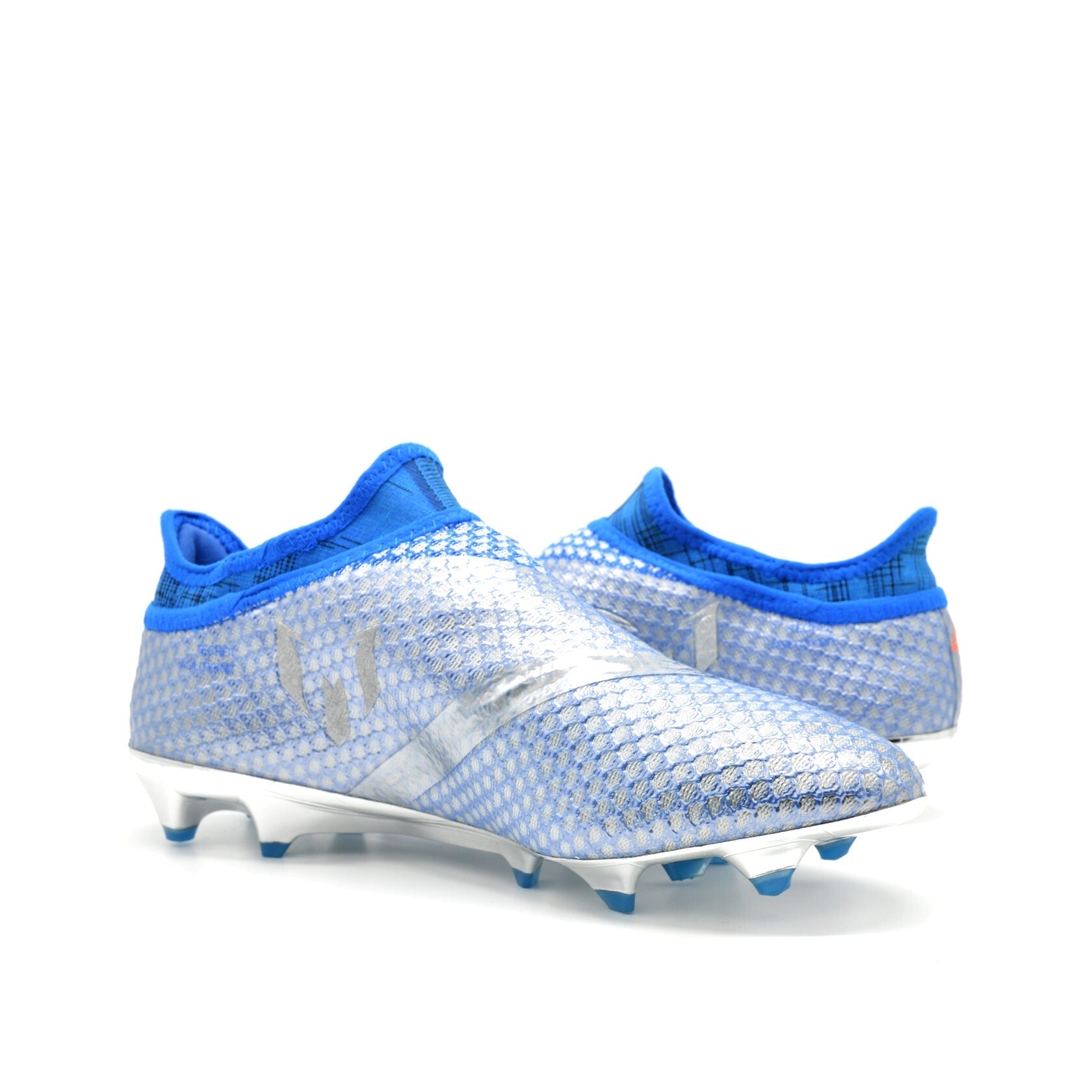 16+ PureAgility FG/AG Mercury Silver Metálico/Azul Messi