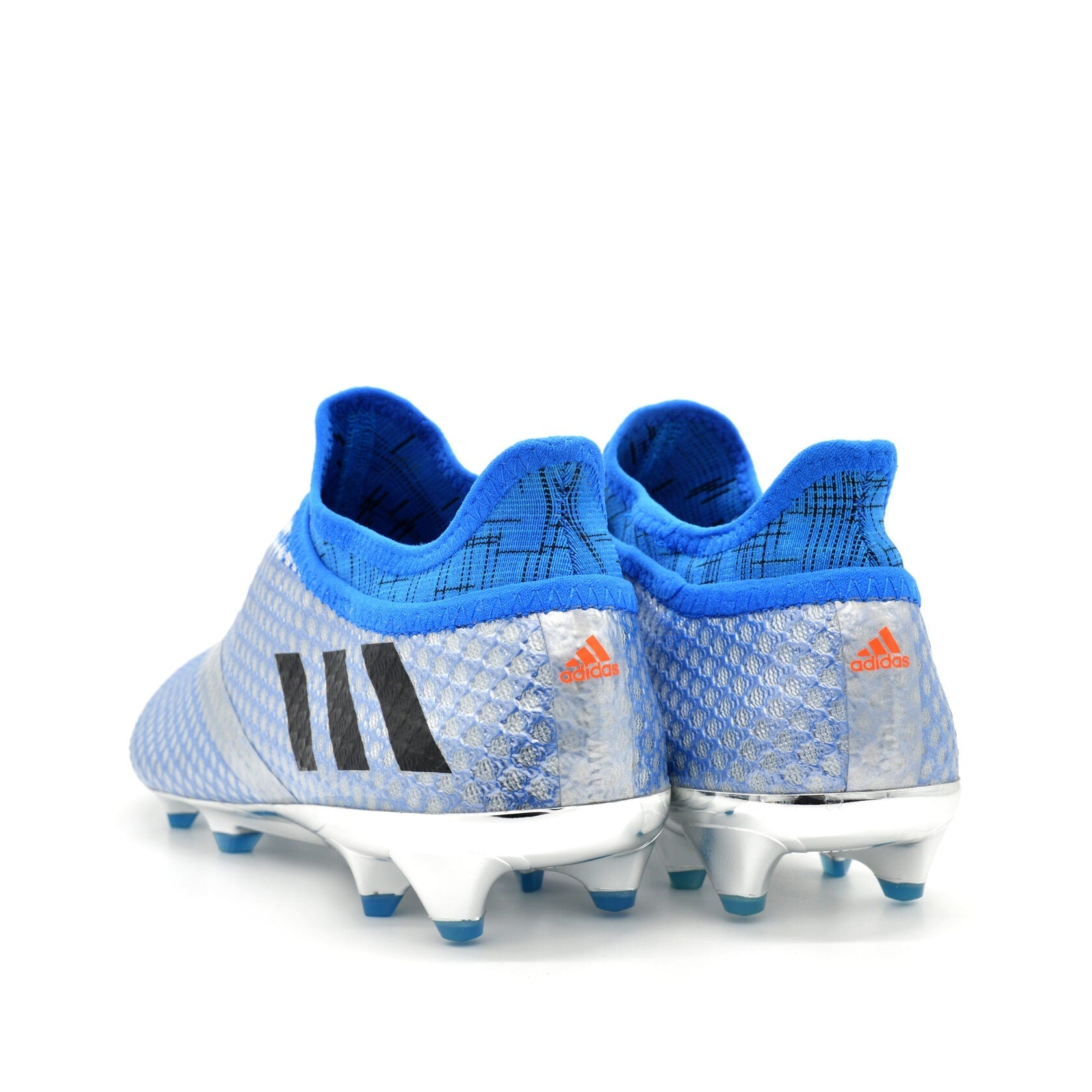 16+ PureAgility FG/AG Mercury Silver Metálico/Azul Messi