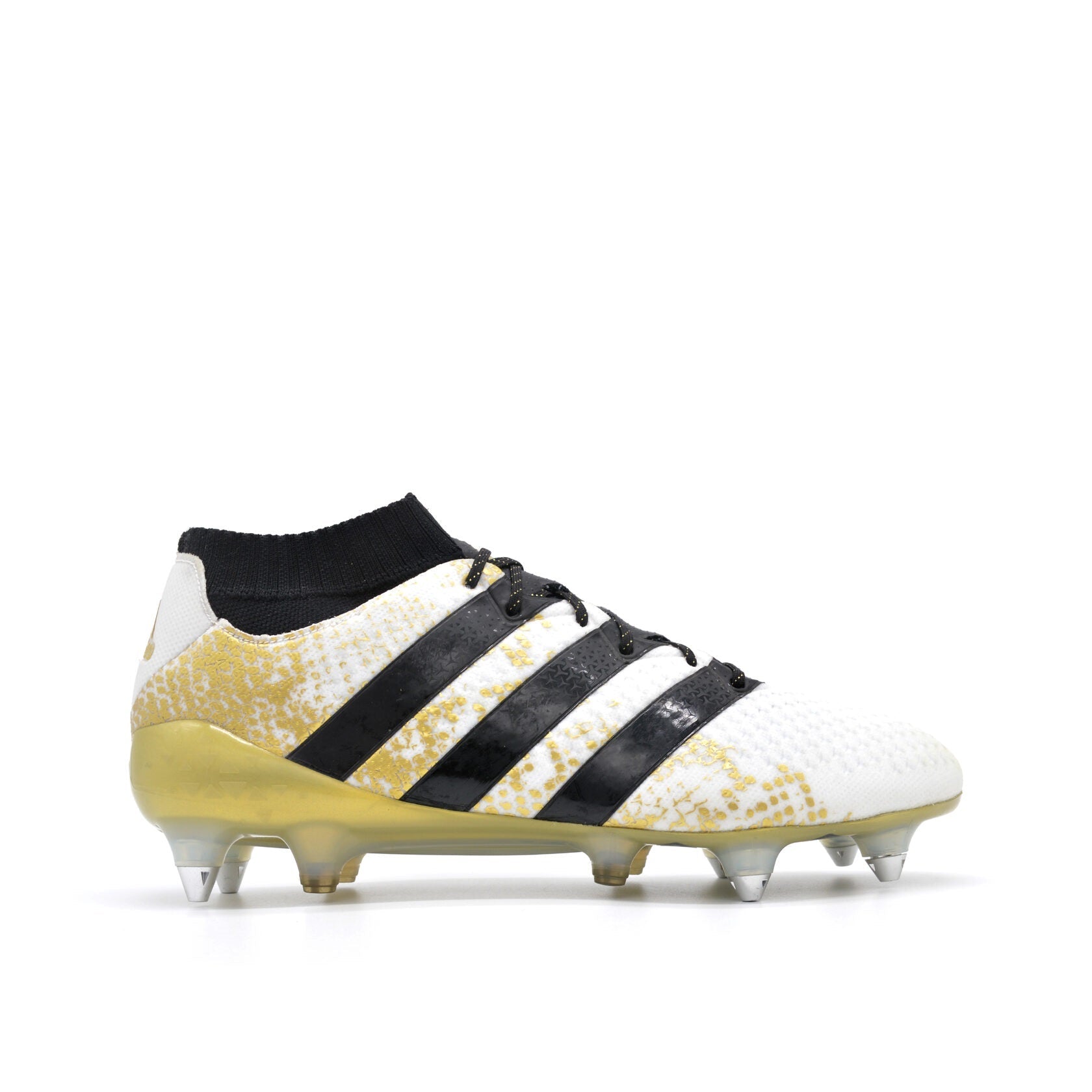 ACE 16.1 Primeknit SG Pacote Estelar - Branco/Dourado