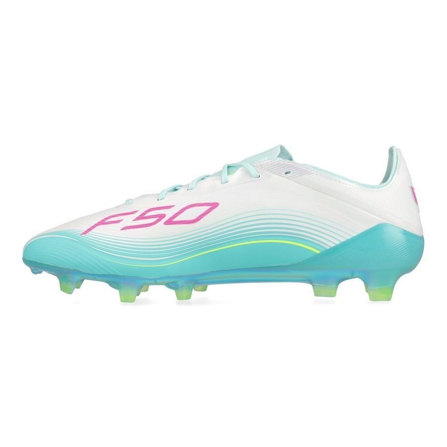 F50 Messi Elite FG Aurora Radiante - Calçado Branco/Lúcido