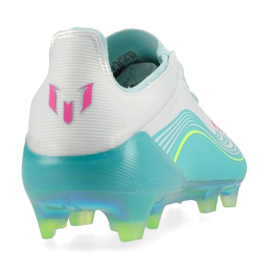 F50 Messi Elite FG Aurora Radiante - Calçado Branco/Lúcido
