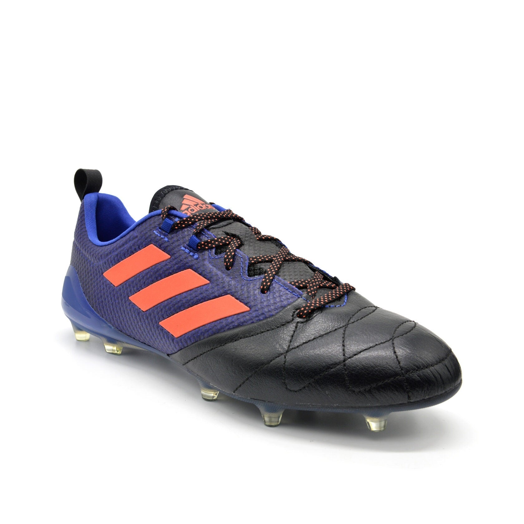 ACE 17.1 Couro FG Preto/Azul
