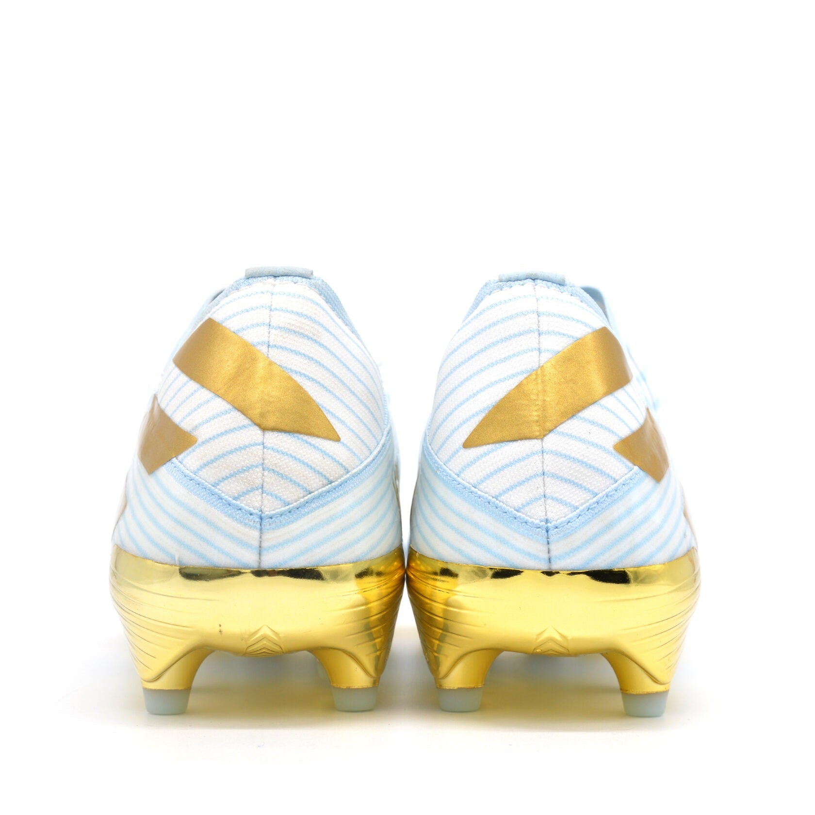 Nemeziz 19.1 FG/AG 15 Anos - Light Aqua/Gold Metallic Messi Edição Limitada