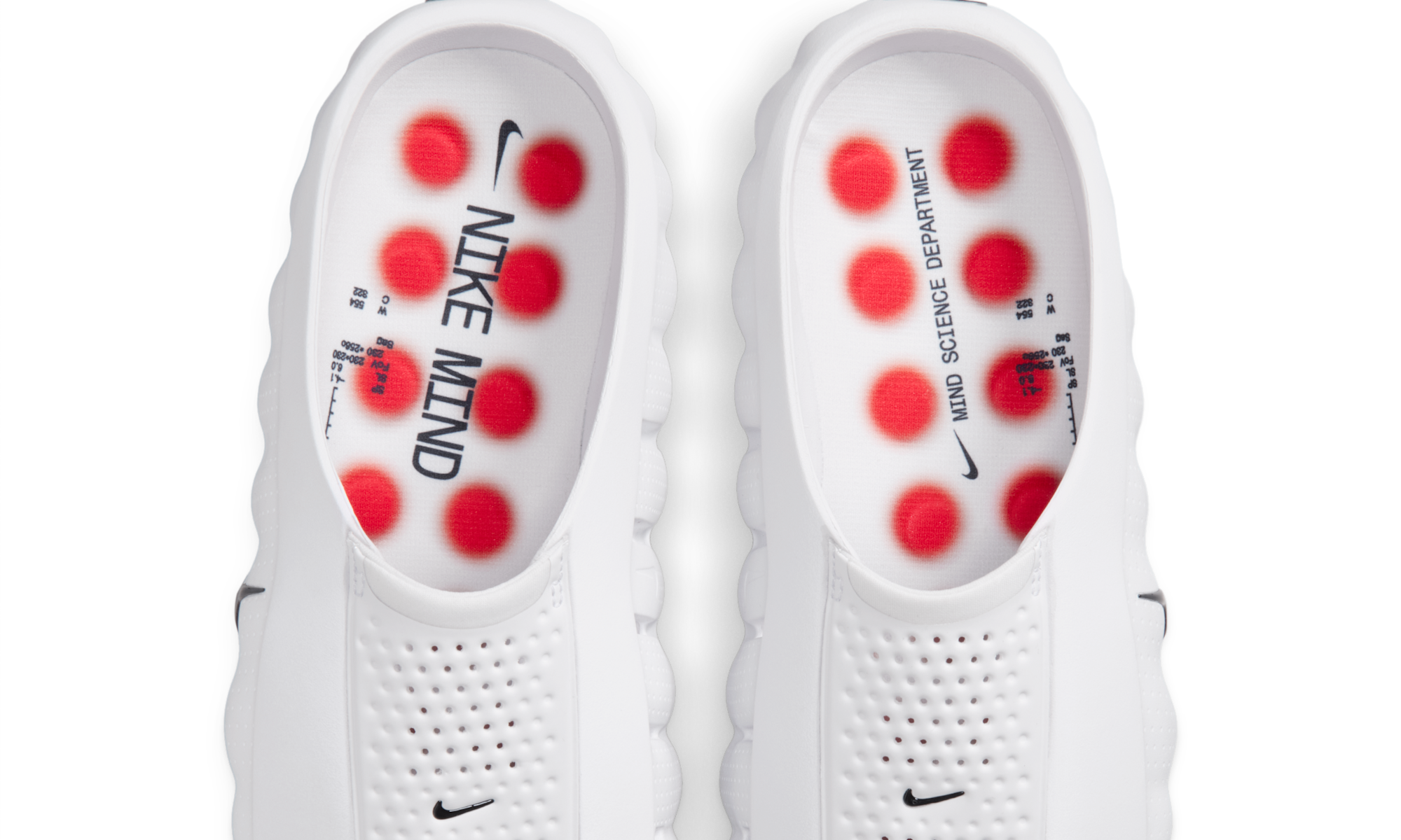 Nike Mind 001 Slide White Speed Red