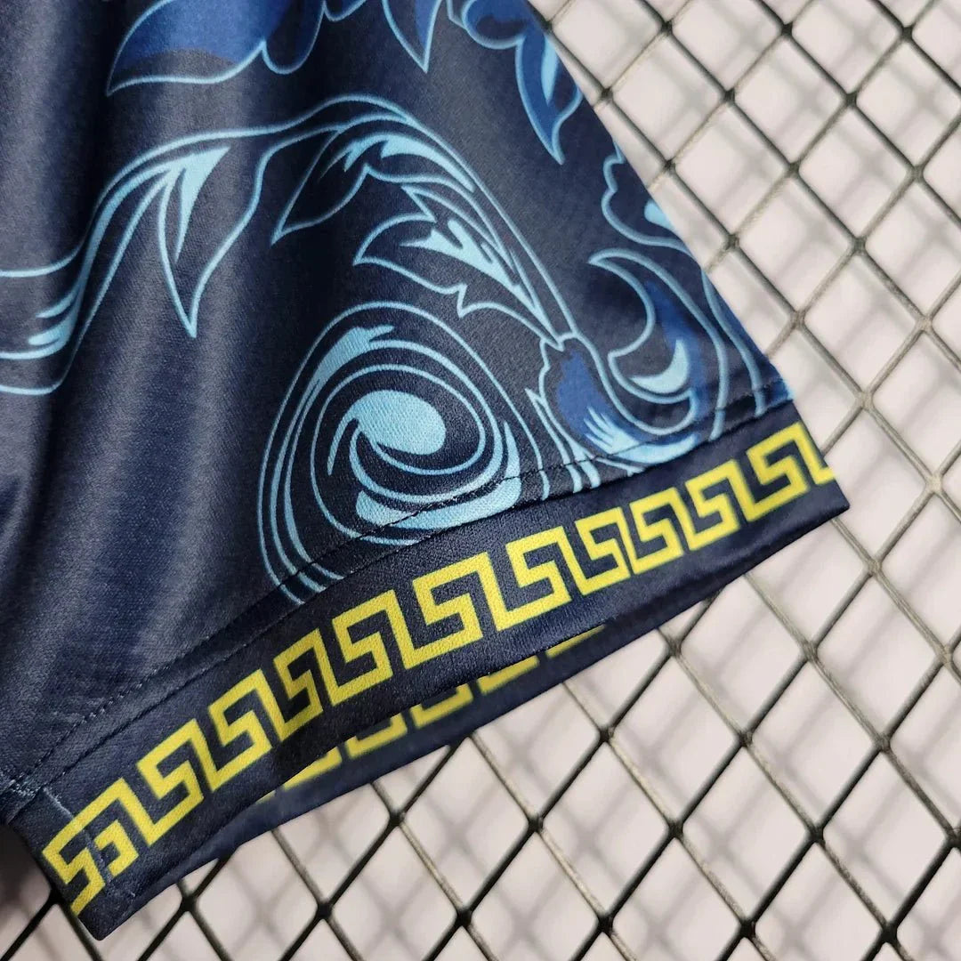 Italy Versace 2024 Blue Special Shirt